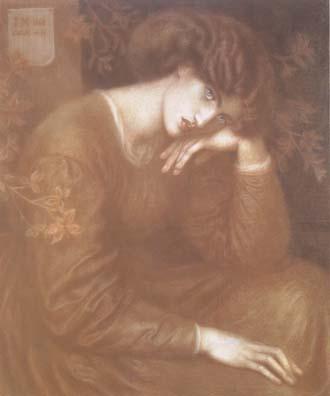 Dante Gabriel Rossetti Reverie (mk28) Sweden oil painting art